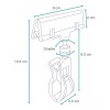 Exhivit Pinza Acrilico Preciador, Portaprecio, Porta Grafico 5pz Ng