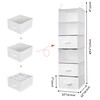 GRANNY SAYS 6-Shelf Hanging Organizer for Closet, Separable to 2