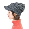 Zaction Knit Hat, Brim Hat, Casquette, Autumn/Winter, Knit Cap, Plaid