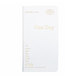 Undated Daily Planner Notebook Portable Size Organizer Appointment Book Journal A6 Pocket Time Managemet Diary (White)