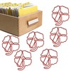 50Pcs Leaf Paper Clips 4 Leaf Clover Design Strong Metal