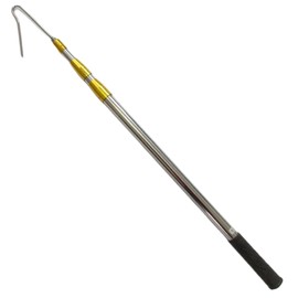 Chicken Catcher Stainless Steel Extension Rod Hook, Extend to 52" Catcher, Retractable Long Chicken, Farm Tool for Safe & Easy Handling of Poultry Duck