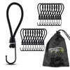 CargoVA® – 20 Bungees with Hooks and Practical Bag –