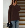 Okiwam Women's Oversized Sweaters Fall 2025 Long Sleeve V Neck