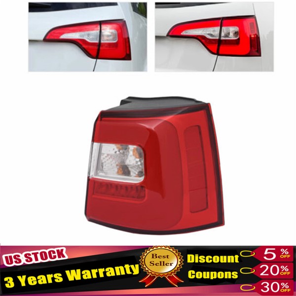 Not Included Right LED Rear Outer Tail Light Brake Light