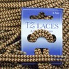 Hiking Boot Laces Heavy Cord 150cm Coloured (Brown/Beige Dog Tooth)