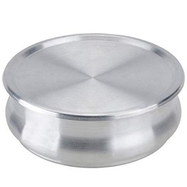 TrueCraftware- 96 oz. Round 9" Aluminum Dough Pan with Cover- Stackable Proofing Dough Pan Oven Safe Pizza Dough Proofing Pan Baking Gifts for Bakers Home Kitchen Restaurants