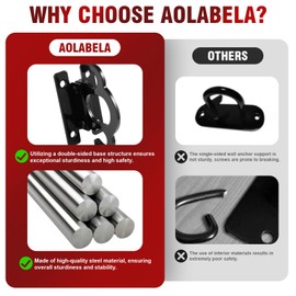 Aolabela 4PCS Resistance Band Wall Anchors Gym Wall Anchor System Versatile Space-Saving Solution with Resistance Band Bar and Wall Anchors for Home Gym Workouts Strength Training