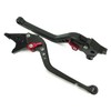 S21 Black (Red) Suzuki Brake Clutch Lever, 6 Adjustable Levels,
