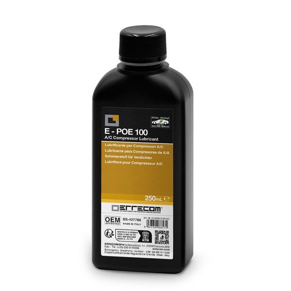 ERRECOM E-POE 100-250 ml, Schmierstoff für elektrische Klimakompressoren von Hybrid-