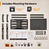 PERLEGEAR Full Motion TV Mount with Metal Pegboard for Most