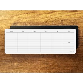 Weekly Planner Pad, Weekly To Do List Notepad, Tear Off Undated Weekly Planner Notepad, 2 Pack, 50 Sheet Each, 4,2" X 11,7", Premium Thick Paper with Cardboard Back Support, Weekly Desk Planner by CLEVER SIGNS