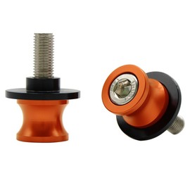 Motorbike Universal 10MM CNC Aluminum Swingarm Sliders Spools Stand Screws for DUKE 790 DUKE 890 R 125 Duke 200 Duke 390 Duke (Orange)