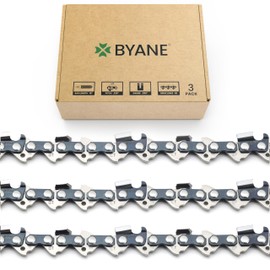 BYANE 16 Inch Chainsaw Chain, 050" Gauge, .325" Pitch, 66 Drive Links, Gifts for Men, Fits Husqvarna 435, and More (3 Chain).