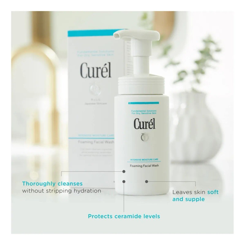 Curel Limpiador Facial Japonés Para Piel Sensible
