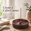 Incense Holder,Walnut Incense Stick Holders,Modern Simple Round Insence