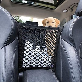 YL TRD Asiento de Coche Universal de Almacenamiento de MallaOrganizador, Soporte de Bolsa de Gancho de Malla de Carga Neta para Bolsa, Organizador... 