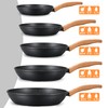 DIVORY Bratpfanne 16cm kein Induktion – Antihaft Beschichtete kleine Universalpfanne