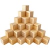 50Pcs Unfinished Wooden Cubes for Handmade Wood Blocks, 2.54cm Wooden