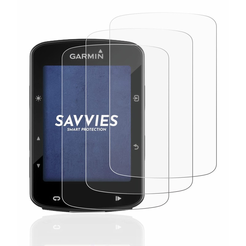 Savvies 6 Pack Screen Protector compatible with Garmin Edge 520