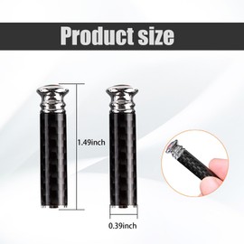 MACHSWON 4 Pieces Car Door Lock Button Carbon Fibre American Flag Door Bolt Cover Door Pull Pin Decorative Door Lift Latch Interior Accessories, Universal Red Black