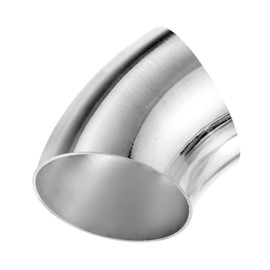 M METERXITY OD 2.2 Inch 45 Degree Mandrel Bend Elbow, Thicken 1.5 mm 304 Stainless Steel Exhaust Elbow Pipe for Car Modified Exhaust System, Stair Handrail Bend, Height 68 mm