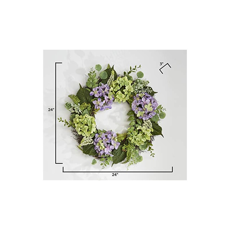 24" Hydrangea Wreath