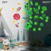 31Pcs DIY Space Spaceship Themed Glowing Home Wall Sticker Luminous