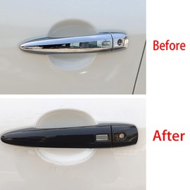 MICROCK Out Door Handle Cover Trim for Nissan Altima 2019 2020 2021, for Sentra 2020 2021 2022, Glossy Black, 4pcs