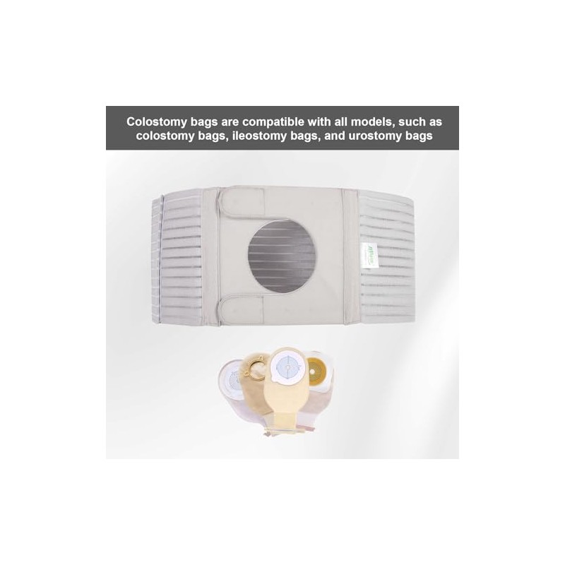 Wider Version Stoma Belt, Adjustable Ostomy Belt, Compatible with Several
