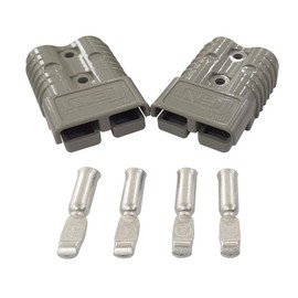 175 Amp Connecteur 600 V Plug Battery Connector 175A Battery Power Connector (Grey, 1/0AWG)