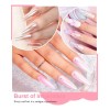 3 Pcs Polvo De Espejo Para Uñas, Efecto Iridiscente Aurora