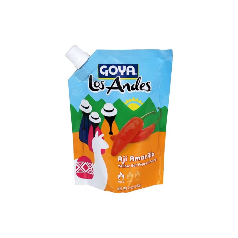 Goya Los Andes Aji Amarillo Hot Pepper Paste Mild, 7.1