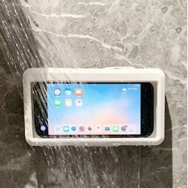 360° Rotating Wall Mounted Waterproof Phone Holder for Bathroom & Kitchen