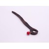 Unique Handmade Wenge Wood Hair Stick with Coral Bead