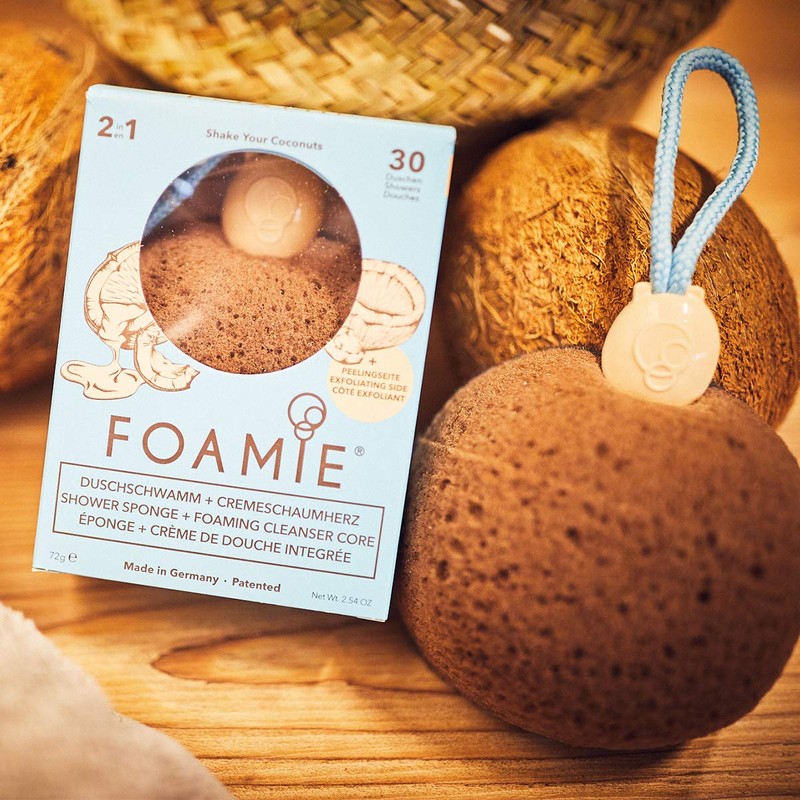 Foamie Shower Sponge with Integrated Cleanser - Shake Your Coconuts