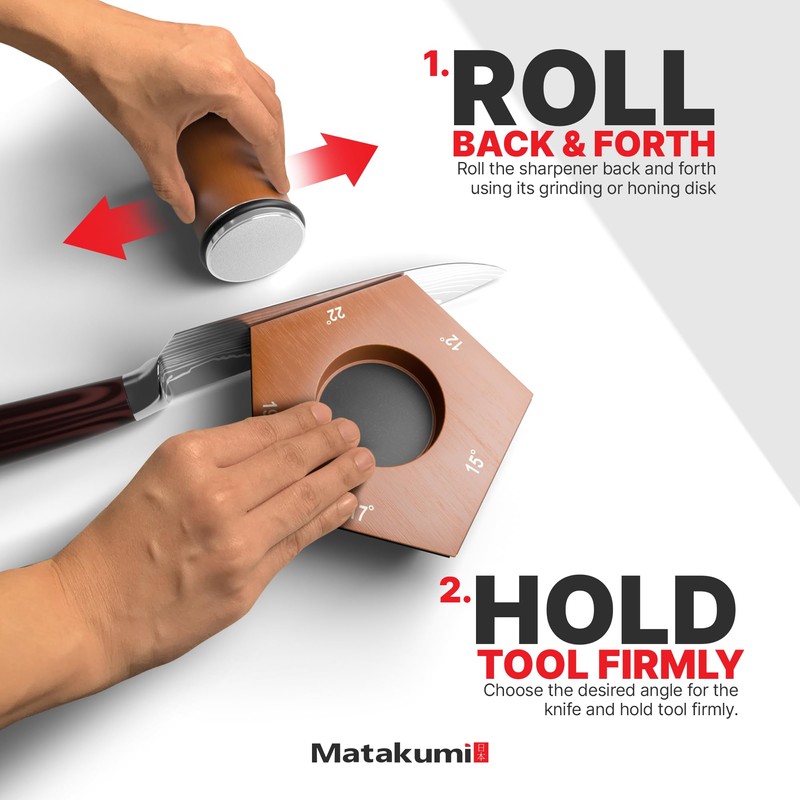 Matakumi Rolling Knife Sharpener 12/15/17/19/22 degrees - Japanese Knife Sharpener