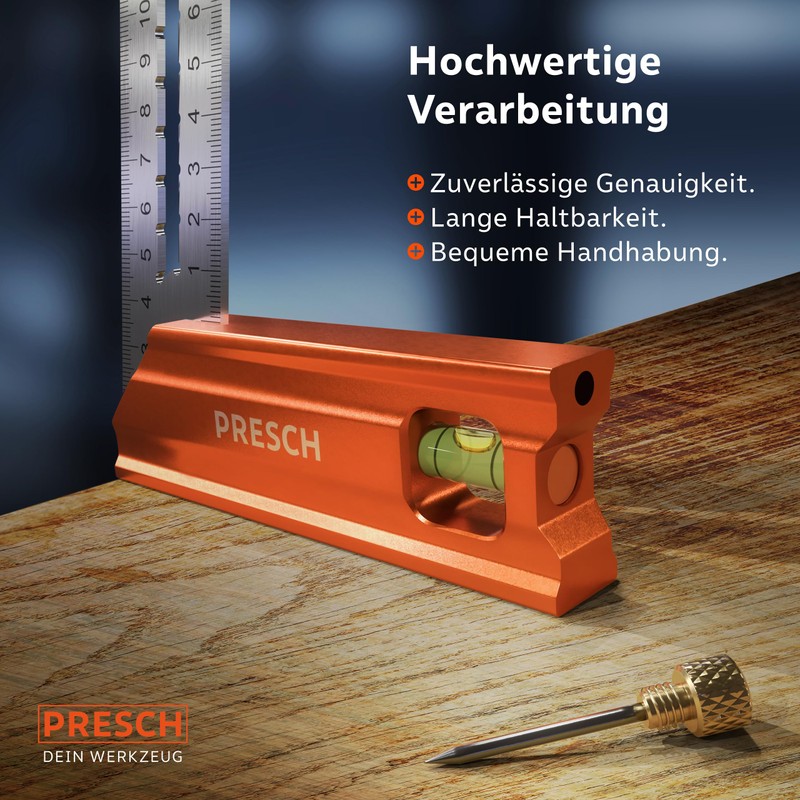 Presch Try Square 200 mm – Highly Precise & Rustproof