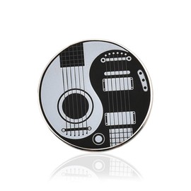 Guitar Lapel Pins for Men Electric Guitar Accessories Music Button Pins for Bags Backpacks Decorations Guitar Lover Gifts for Men Aesthetic Yin Yang Brooch Pins Cool Music Lovers Gifts for Men