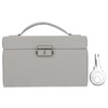 Three Layer Jewelry Storage Box PU Leather Necklace Rings Earrings