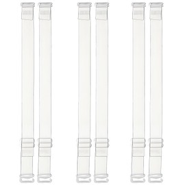 Nzexlyva 3 Pairs Invisible Clear Bra Straps, Adjustable Stop Slipping Shoulder Bra Straps for Women Strapless Bras, Soft Transparent Replacement Shoulder Straps for Party Wedding Beach