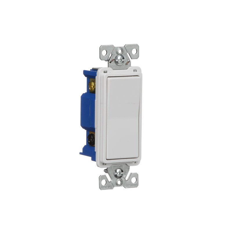 Eaton 7504W-SP-L 15-Amp, 120-Volt Standard Grade 4-Way Decorator Switch, White