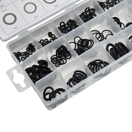 Nitrile Rubber O Ring Sealing Gasket Assortment Kit for Plumbing,Automotive Sealing Washer, Pack of 225pcs in 18 Popular Metric Sizes