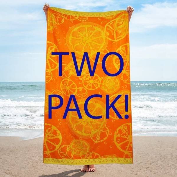 Unbranded TWO PACK! HUGE 35" BY 70" Beach Towels Luxury