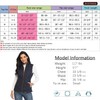 Dilgul - Chaleco acolchado para mujer, cuello alto, con cierre