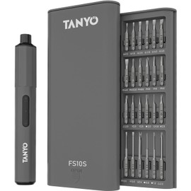TANYO Mini Electric Screwdriver Cordless, 51 in 1 Precision Screwdriver Set Rechargeable, Small Electric Screwdrive with 48 S2 Bits, 400mAh Battery LED Light Power Screwdriver for Electrical Repair