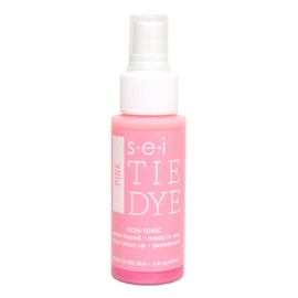 S.E.I. Pink Tie Dye Spray Bottle: 2oz. Non Toxic Fabric Dye Spray, DIY Permanent Clothing Dye, One Step, Ready to Use Tie Dye Supplies