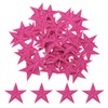 QUARKZMAN Pack of 50 star patches for iron-on, rose red,
