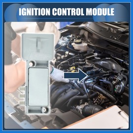 VekAuto Ignition Control Module, Inner Ignition Module Control Unit No.1629456/E43Z12A297A for Lincoln Town Car V8 5.0L 1984-1986 ABS Gray, 1 Pc Auto Accessories
