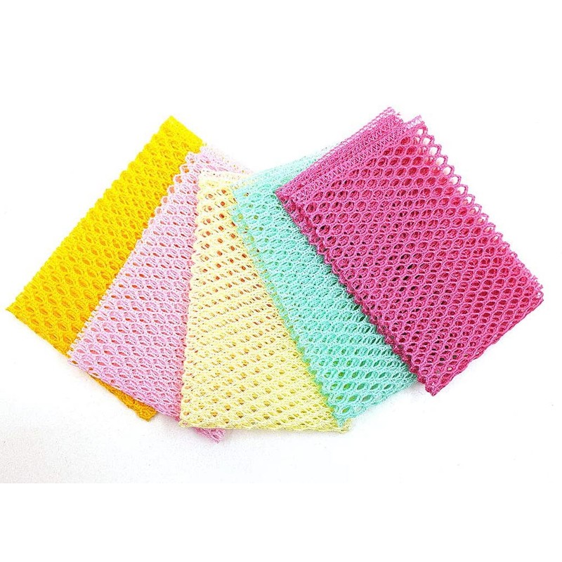 Kuwish Innovative Dish Washing Net Cloths, Quick Dry, Mesh Net